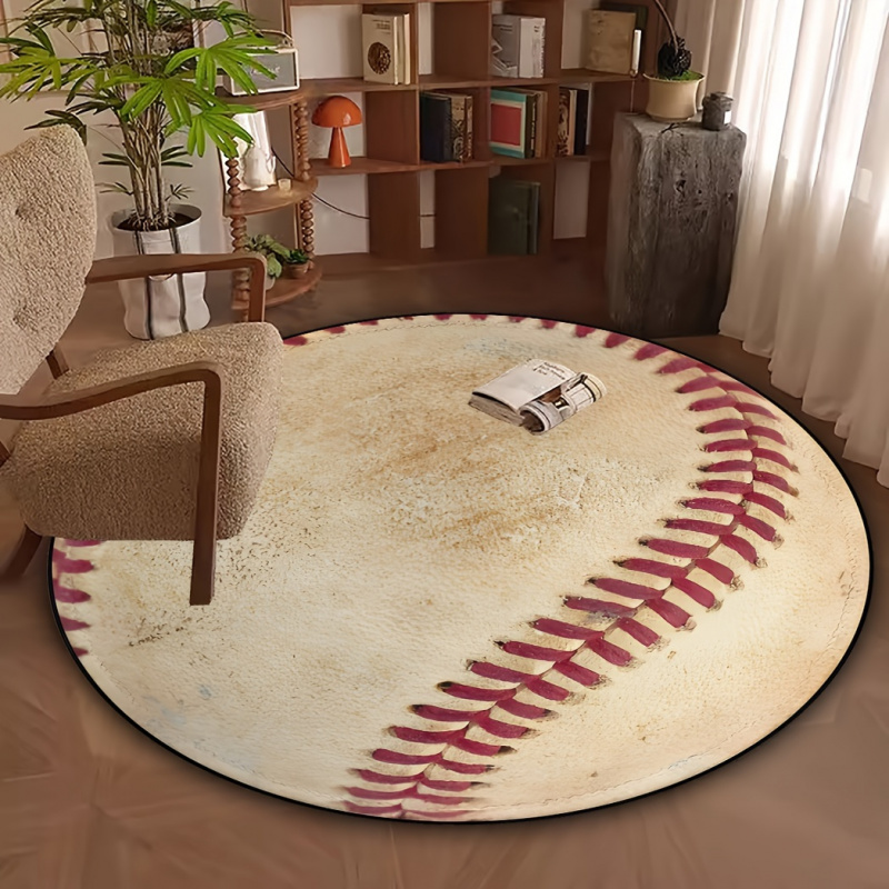 Commercial Printing Products - VIKAMA Sports Themed Baseball Round Mat,