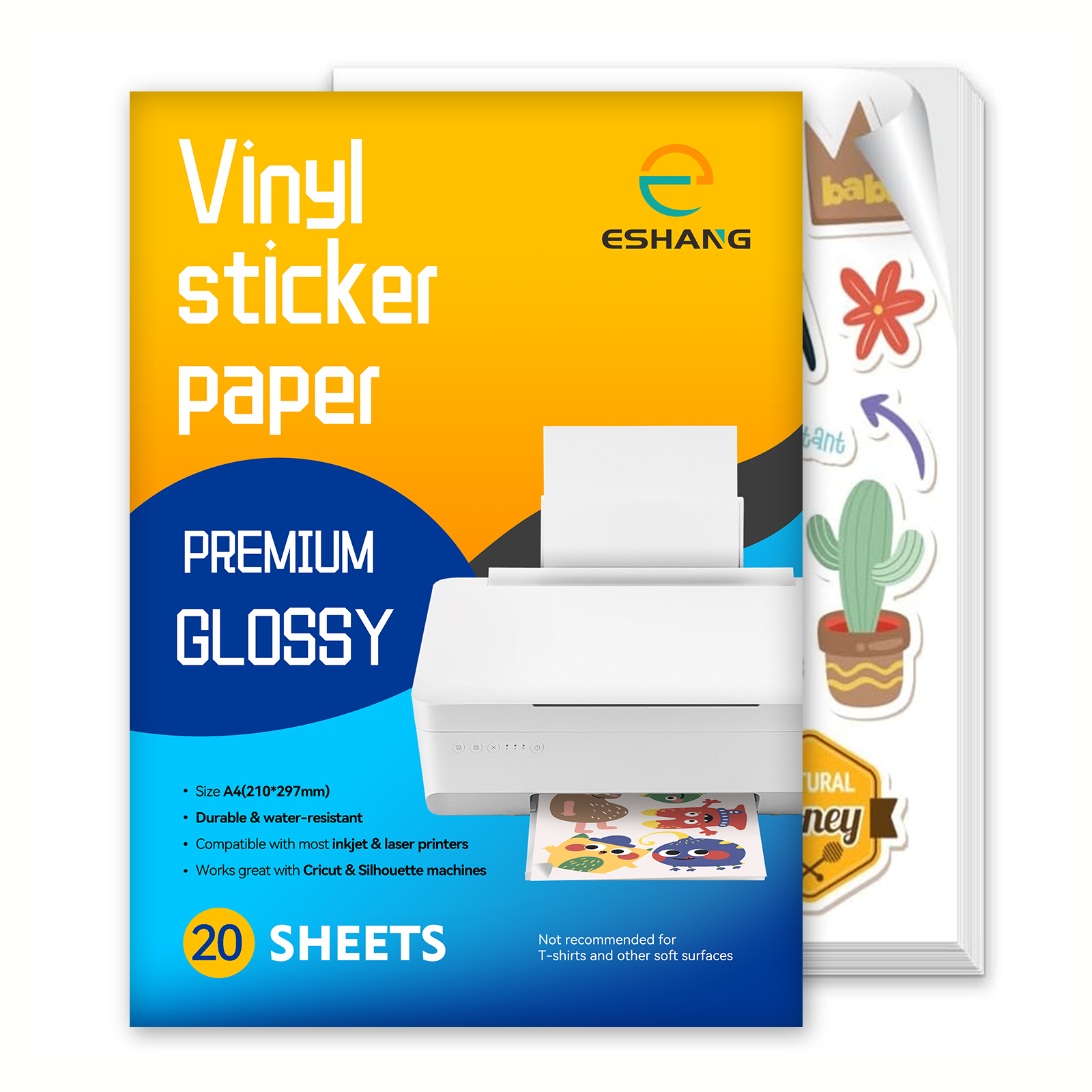 10/20 Sheets A4 Glossy White V - Commercial Vinyl Printing reseña y precio