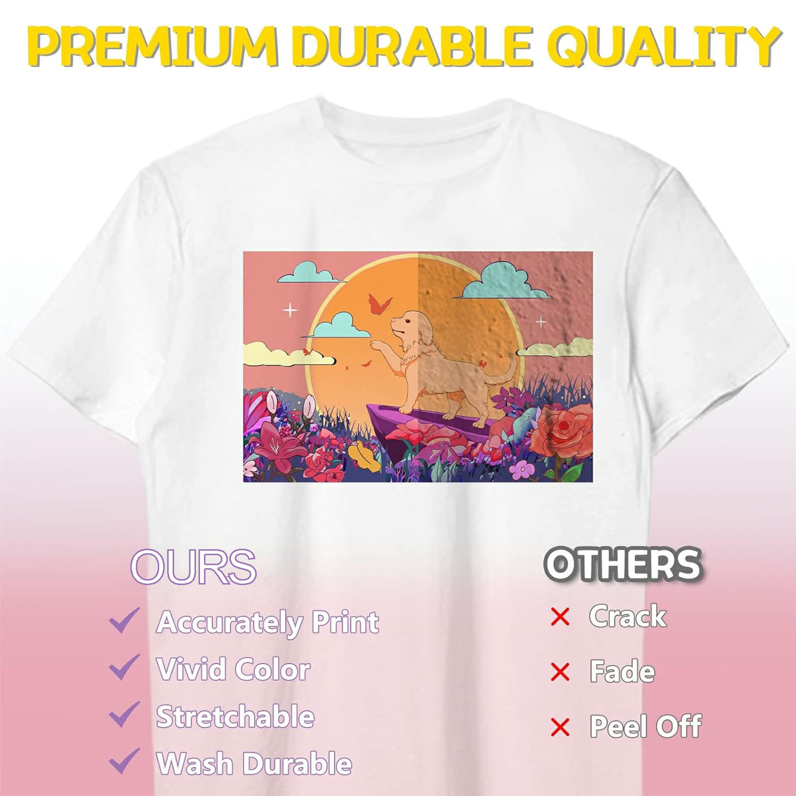 5 Sheets A4 Heat Transfer Pape - Commercial Vinyl Printing reseña y precio