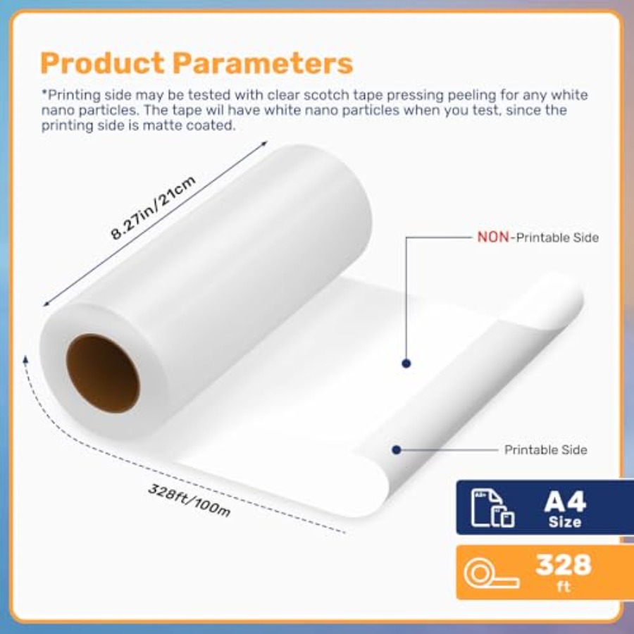 DTF Transfer Film Roll 8.3 inc - Dtf Hot Peel Film reseña y precio