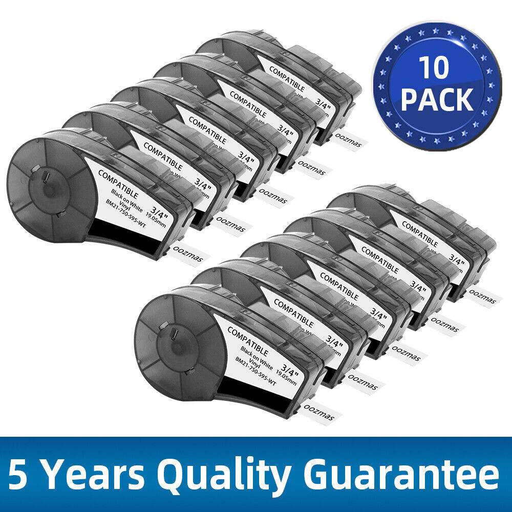 1-10PK Compatible for Brady BM - Commercial Vinyl Printing reseña y precio