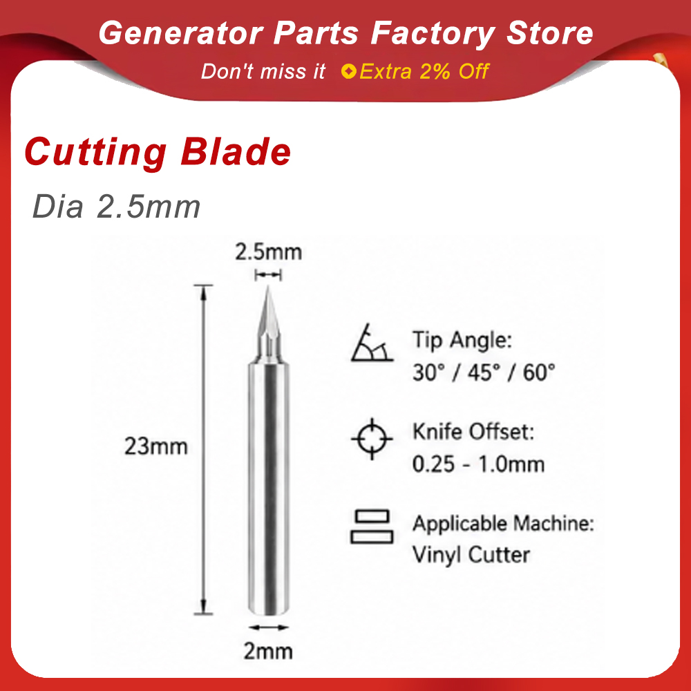 Dia 2.5mm GCC Jaguar Cutting B - Cutting Plotter Blade reseña y precio