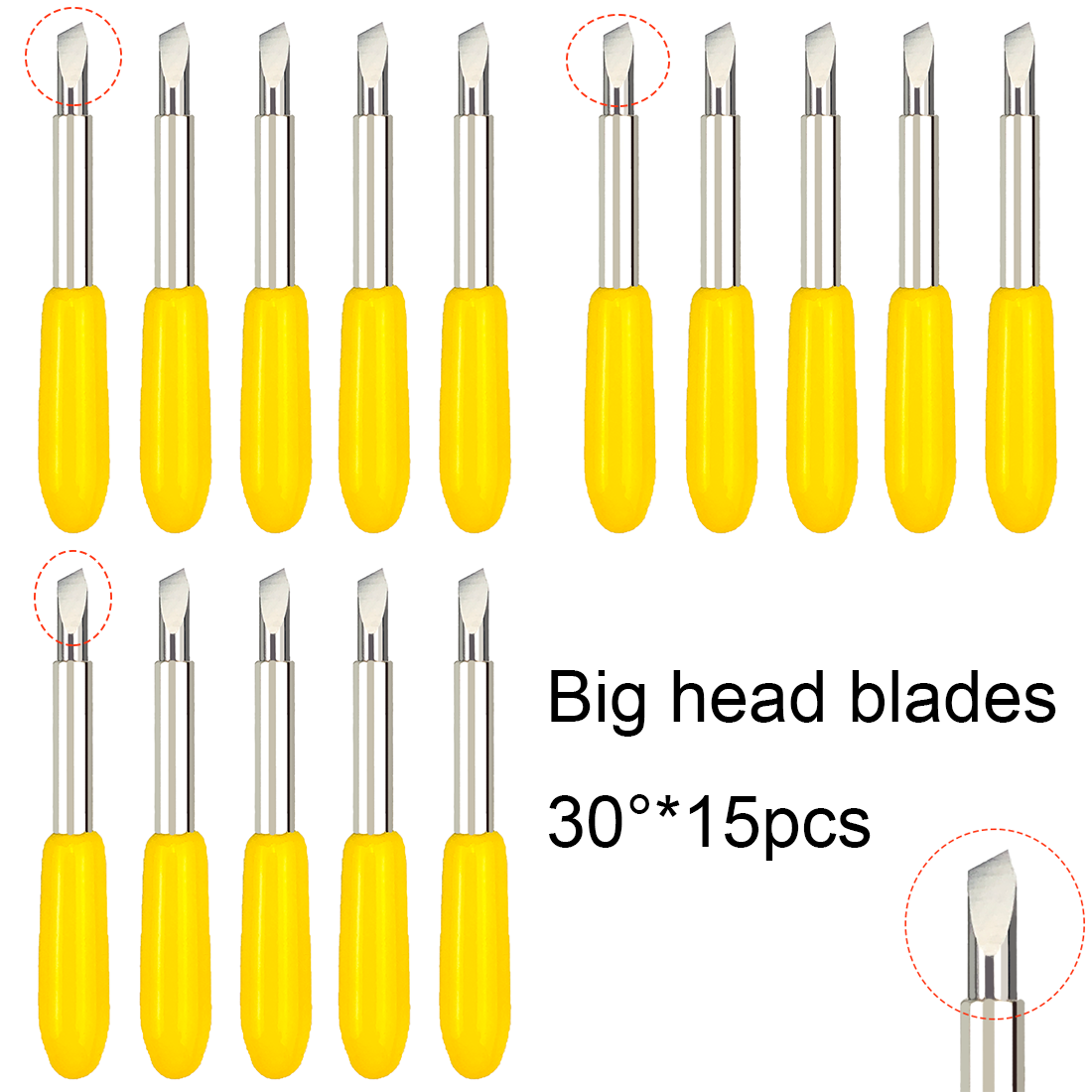 15pcs 30 Degrees Dia. 2mm Big  - Cutting Plotter Blade reseña y precio