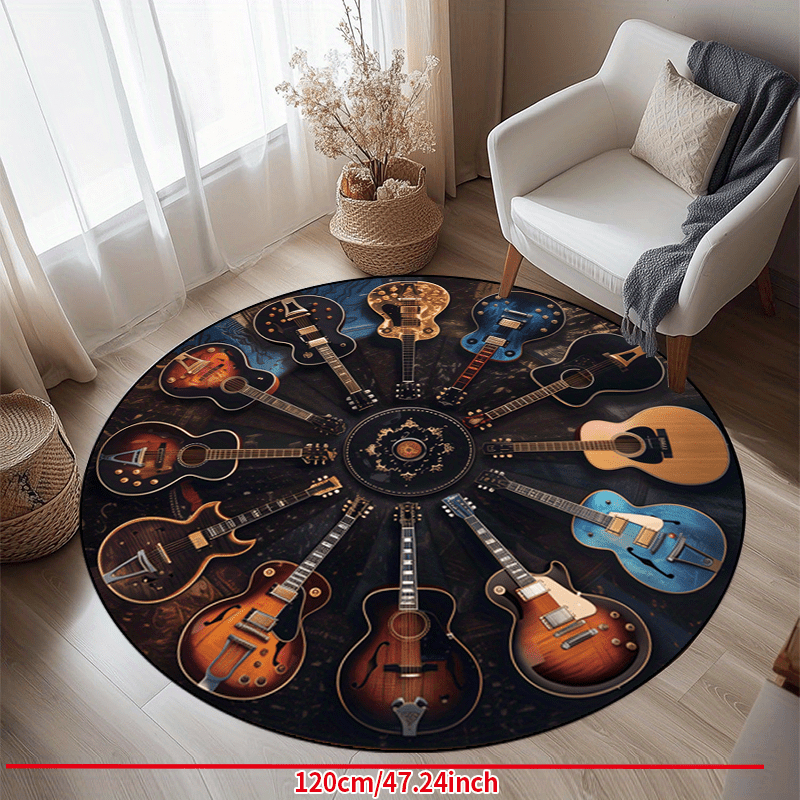 VIKAMA Rock Guitar Round Area  - Commercial Printing Products reseña y precio
