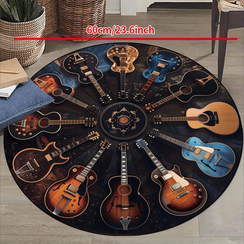VIKAMA Rock Guitar Round Area  - Commercial Printing Products reseña y precio