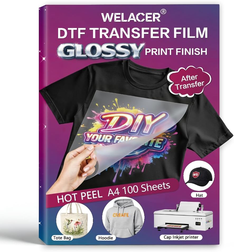 DTF Transfer Film A4 100 Sheet - Dtf Hot Peel Film reseña y precio