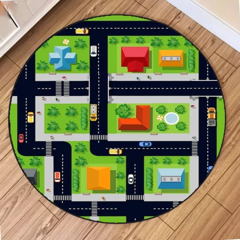 Train Track Map Circular Carpe - Commercial Wall Printing Machine reseña y precio