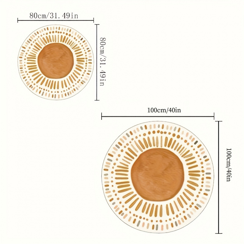 VIKAMA Boho Sunburst Round Are - Commercial Printing Products reseña y precio