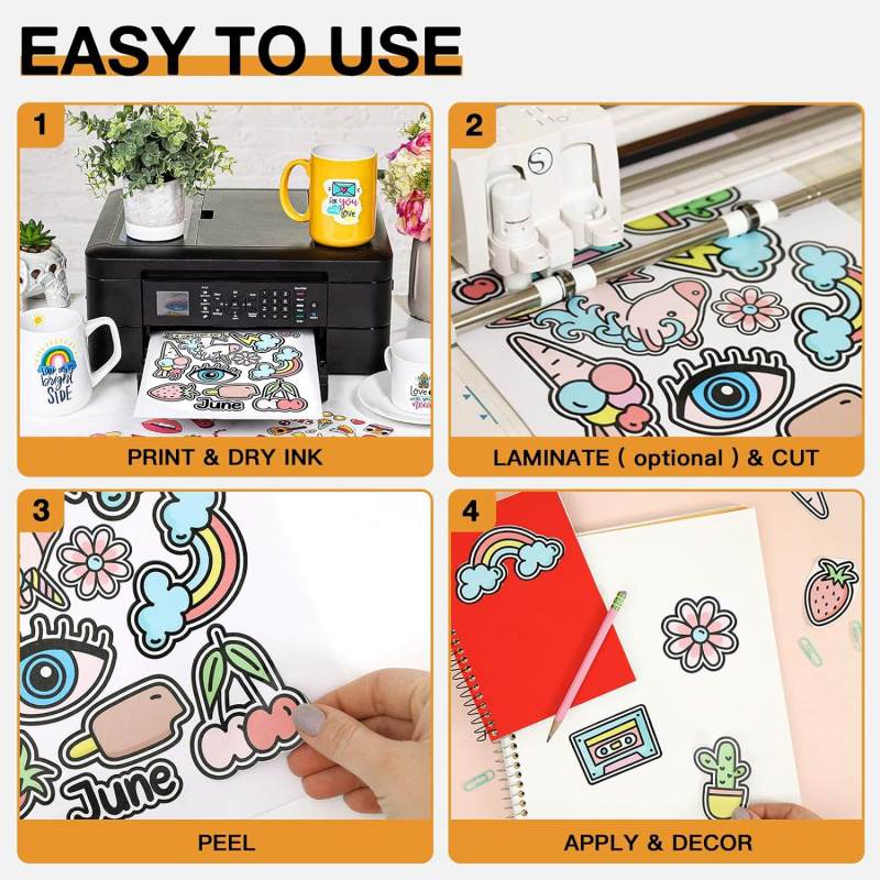10 sheets A4 size glossy print - Commercial Vinyl Printing reseña y precio