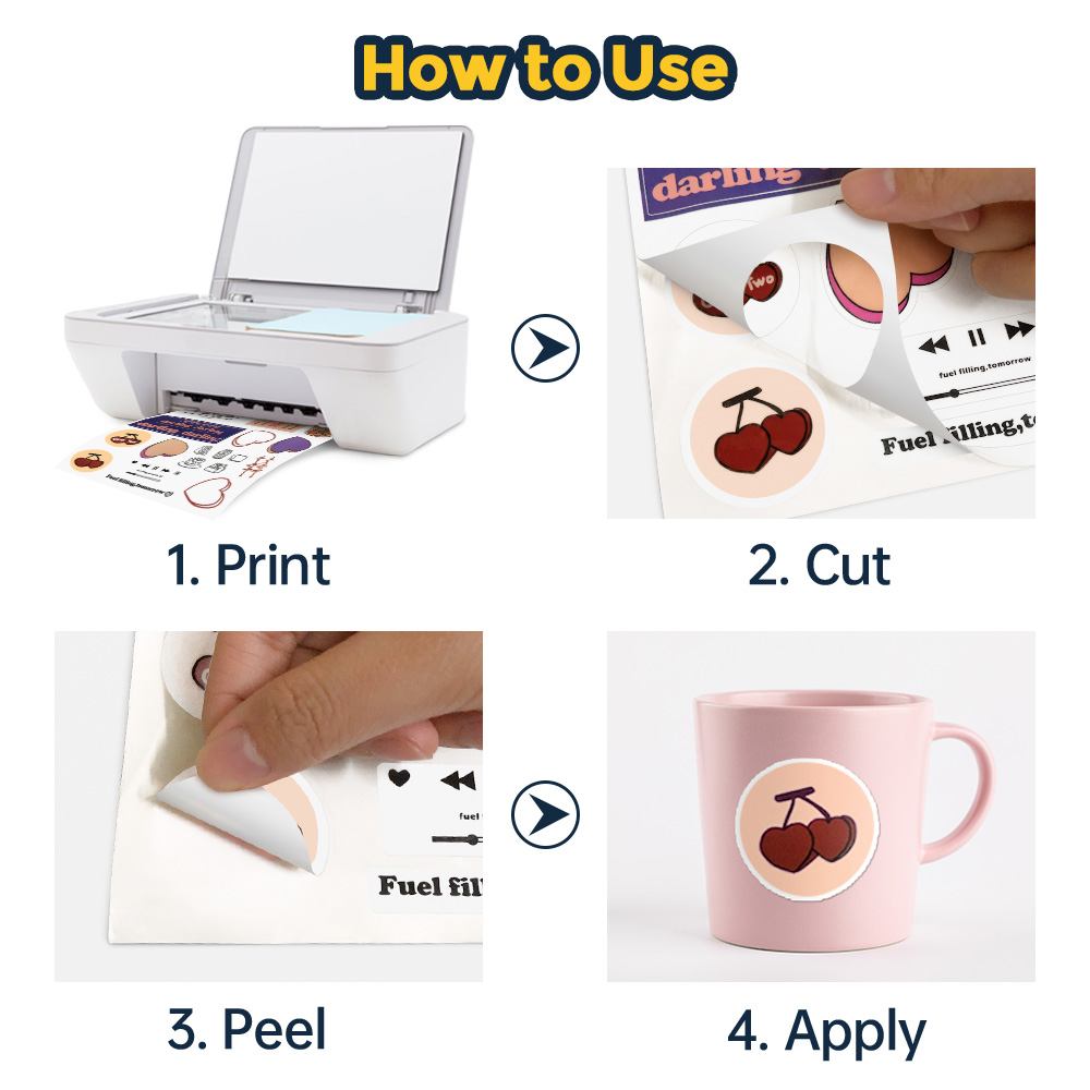 20/50Sheets Matte Printable Vi - Commercial Vinyl Printing reseña y precio
